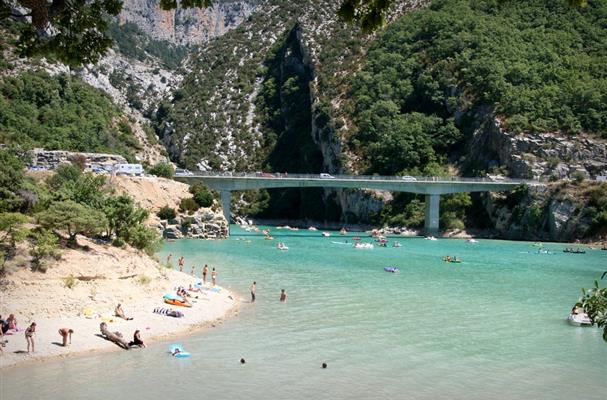 Les Gorges du Verdon et la plage